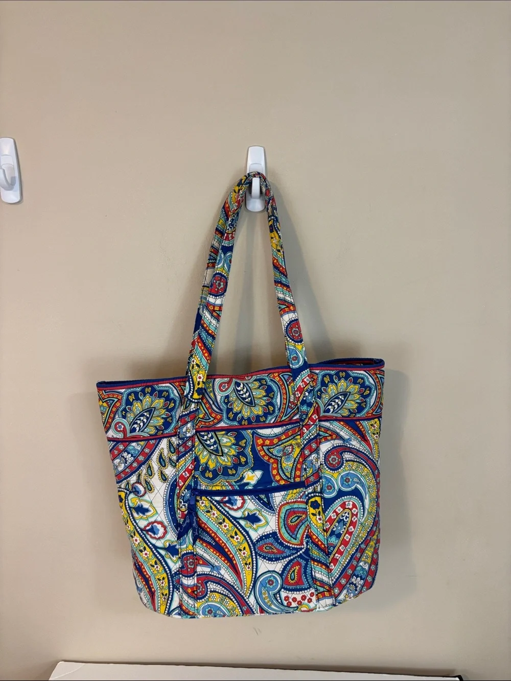 Vera Bradley Marina Paisley Large Tote Bag Retired Print